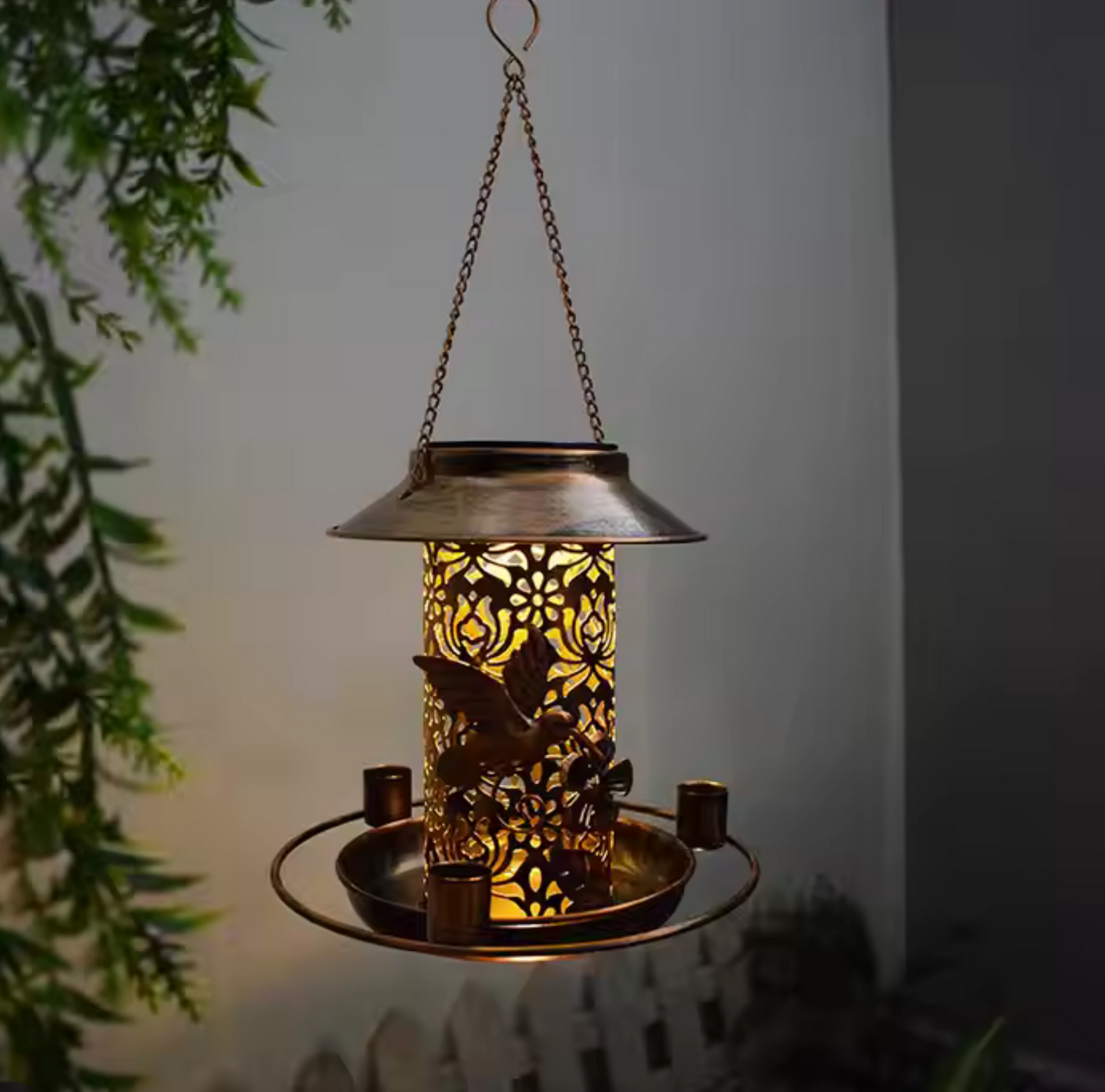 Solar Hanging Bird-Feeder