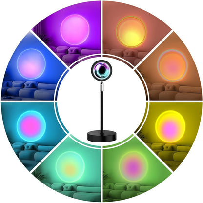 Golden Hour Aesthetic Projector — 16 Color LED Sunset Lamp